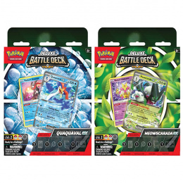 Pokémon TCG: Deluxe Battle Deck - Quaquaval ex/ Meowscarada ex  Bundle (6)